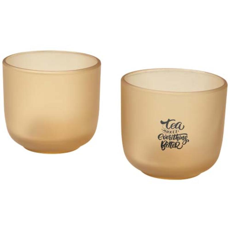 Juego de 2 vasos de cristal de 200 ml "Male"