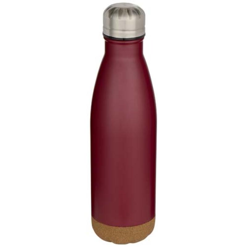 Botella de 500 ml de acero inoxidable con aislamiento y doble pared con detalles de corcho "Cove"