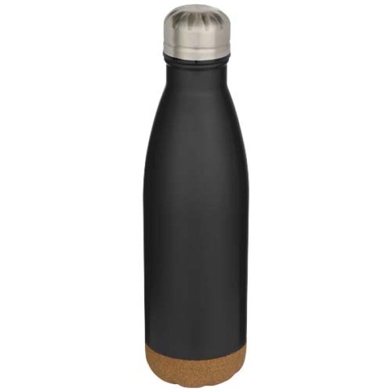 Botella de 500 ml de acero inoxidable con aislamiento y doble pared con detalles de corcho "Cove"