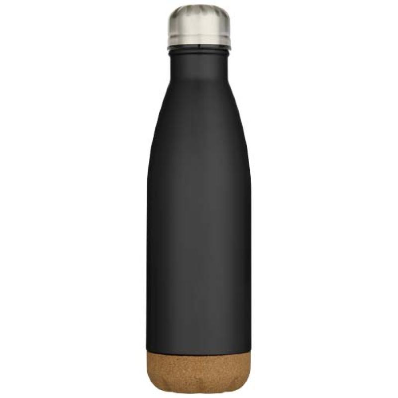 Botella de 500 ml de acero inoxidable con aislamiento y doble pared con detalles de corcho "Cove"