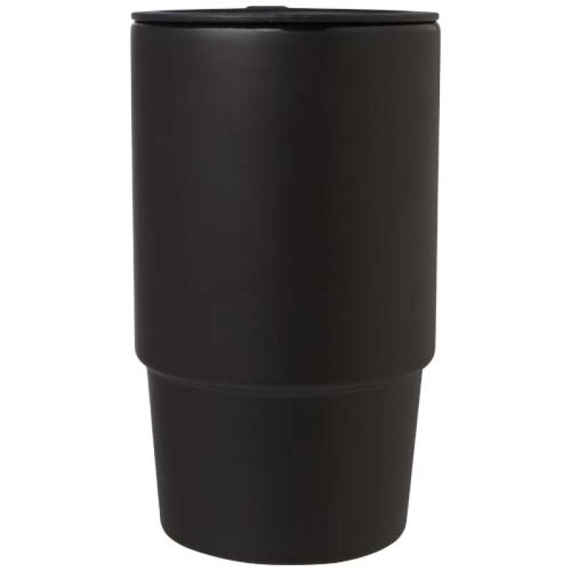 Taza de cerámica con tapa de plástico de 450 ml "Carter"