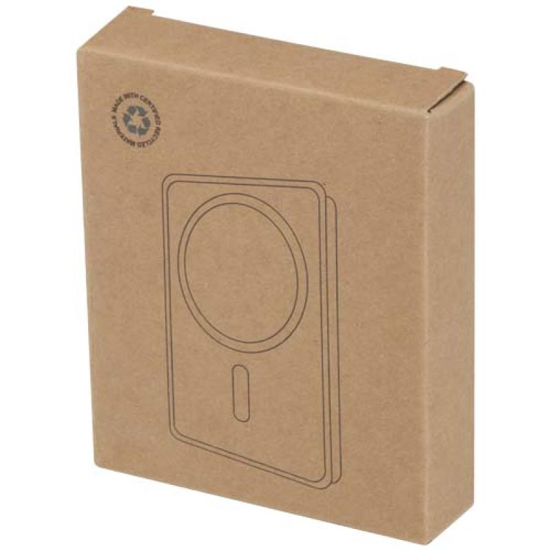 Batería externa inalámbrica magnética de 10 000 mAh y 15 W con PD de 20 W fabricada con plástico reciclado "Acrab"