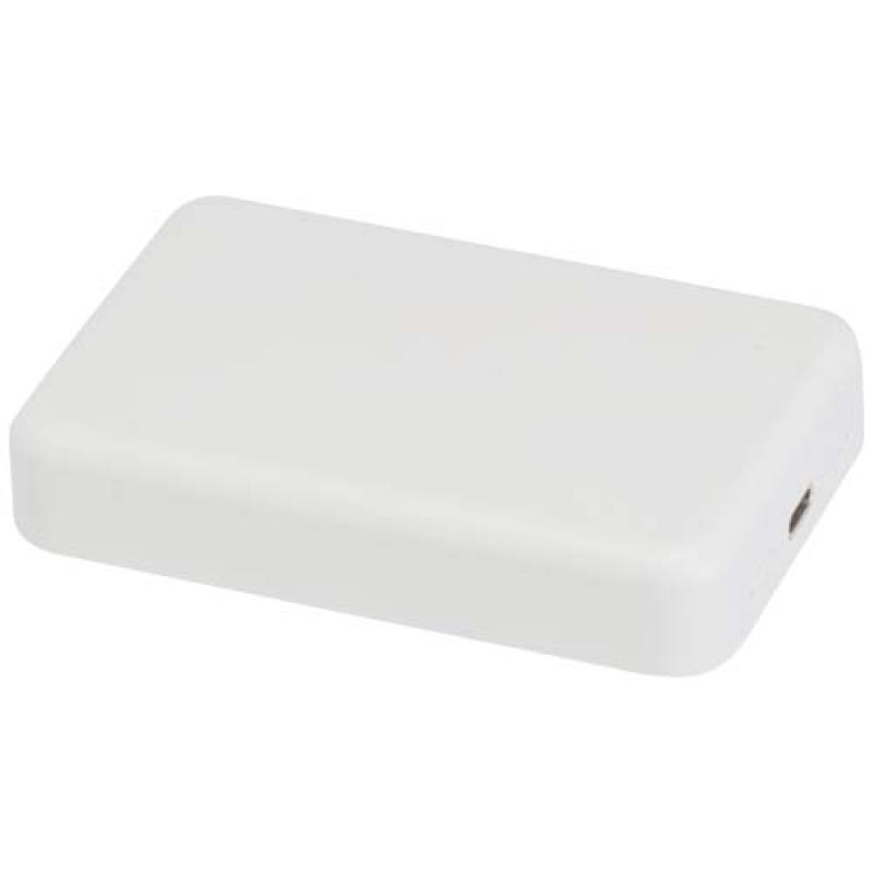 Batería externa inalámbrica magnética de 10 000 mAh y 15 W con PD de 20 W fabricada con plástico reciclado "Acrab"