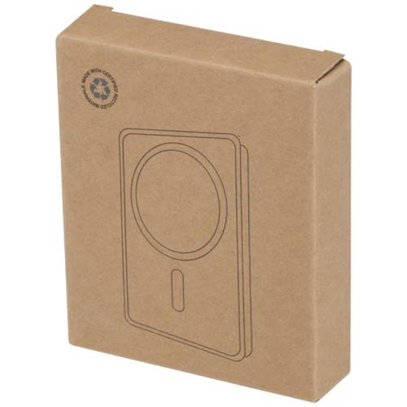 Batería externa inalámbrica magnética de 10 000 mAh y 15 W con PD de 20 W fabricada con plástico reciclado "Acrab"