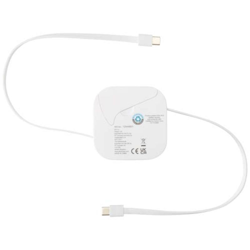 Cable retráctil reciclado 5 en 1 para sincronización de datos y carga rápida de 100 W con kit de herramientas para smartphone "G