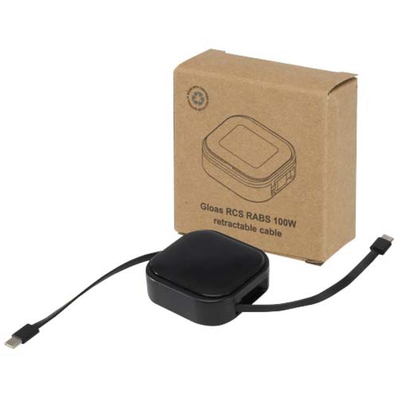 Cable retráctil reciclado 5 en 1 para sincronización de datos y carga rápida de 100 W con kit de herramientas para smartphone "G