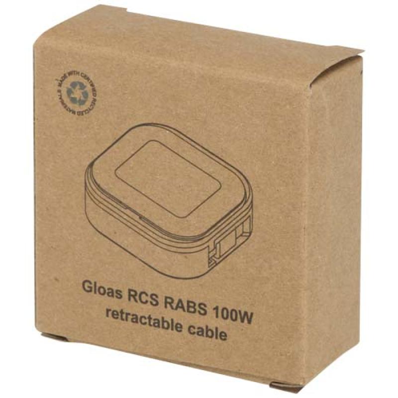 Cable retráctil reciclado 5 en 1 para sincronización de datos y carga rápida de 100 W con kit de herramientas para smartphone "G