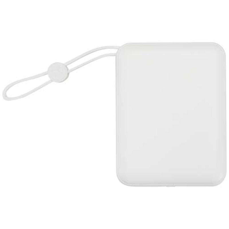 Batería externa para tableta de 10 000 mAh y 35 W con cable tipo C integrado y fabricada con plástico reciclado "Acrux"