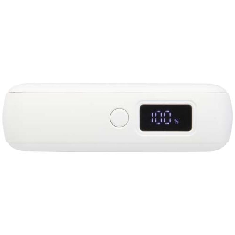 Batería externa para tableta de 10 000 mAh y 35 W con cable tipo C integrado y fabricada con plástico reciclado "Acrux"