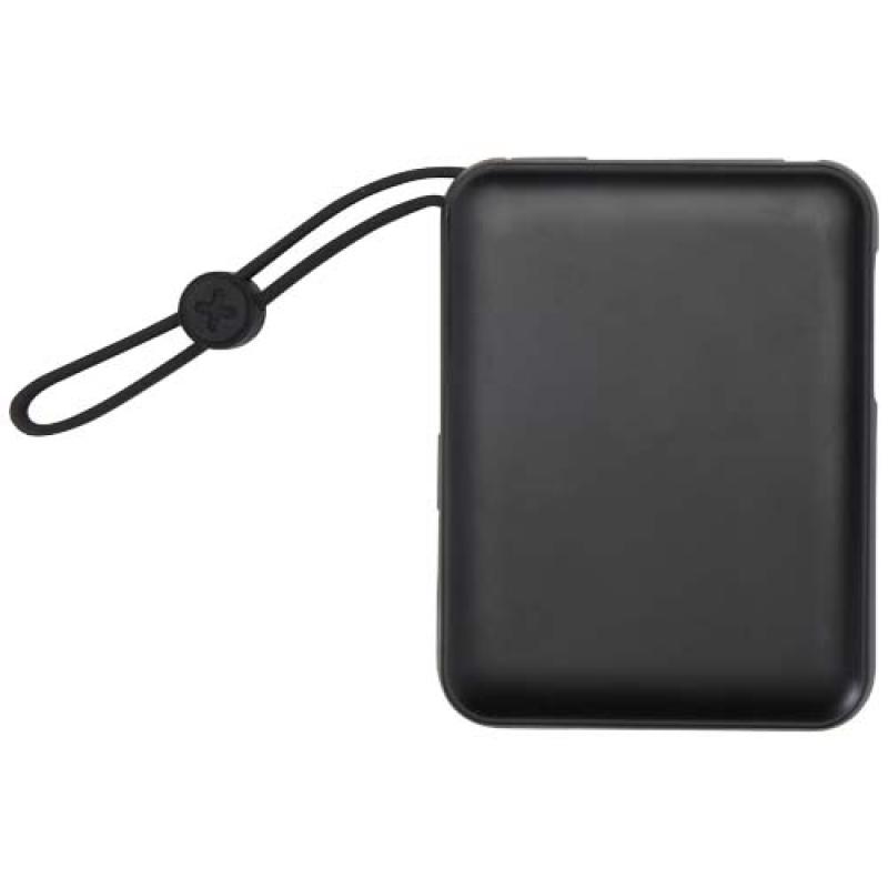 Batería externa para tableta de 10 000 mAh y 35 W con cable tipo C integrado y fabricada con plástico reciclado "Acrux"