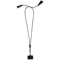Lanyard de plástico reciclado para smartphone con sincronización de datos integrada y cable 5 en 1 de carga rápida de 100 W "Fun