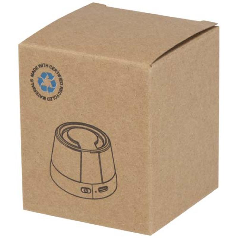 Altavoz inalámbrico magnético de plástico reciclado de 3 W "Horna"