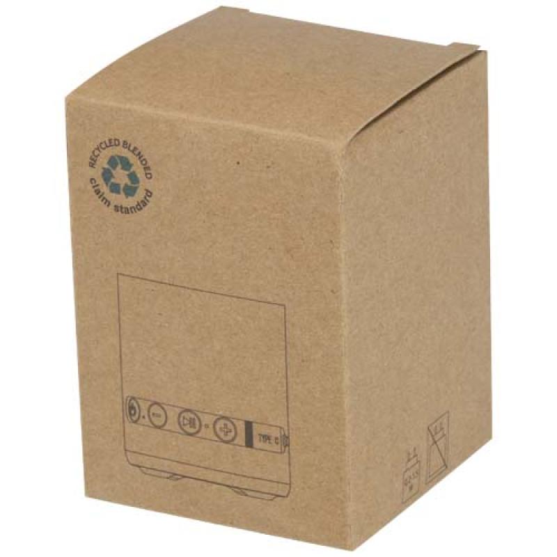 Altavoz inalámbrico de plástico reciclado de 3 W "Hunor"