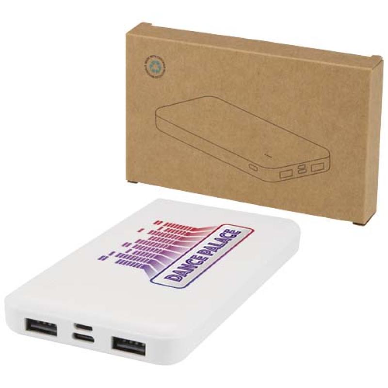 Batería externa de plástico reciclado de 10 000 mAh y 10 W "Intan"