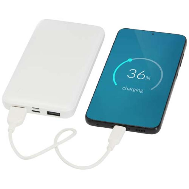 Batería externa de plástico reciclado de 10 000 mAh y 10 W "Intan"