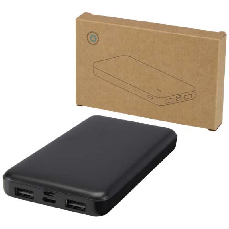 Batería externa de plástico reciclado de 10 000 mAh y 10 W "Intan"