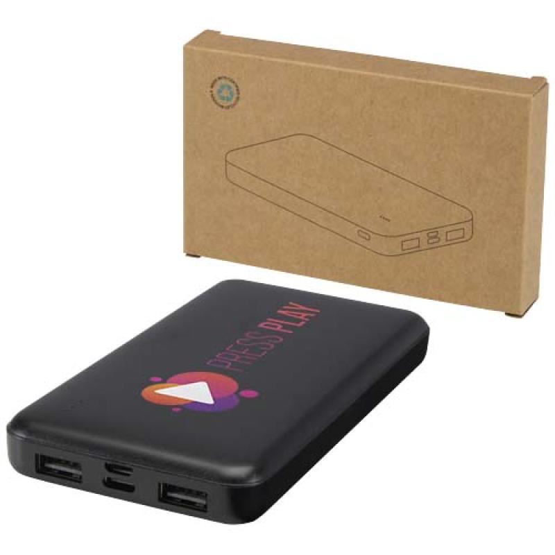 Batería externa de plástico reciclado de 10 000 mAh y 10 W "Intan"