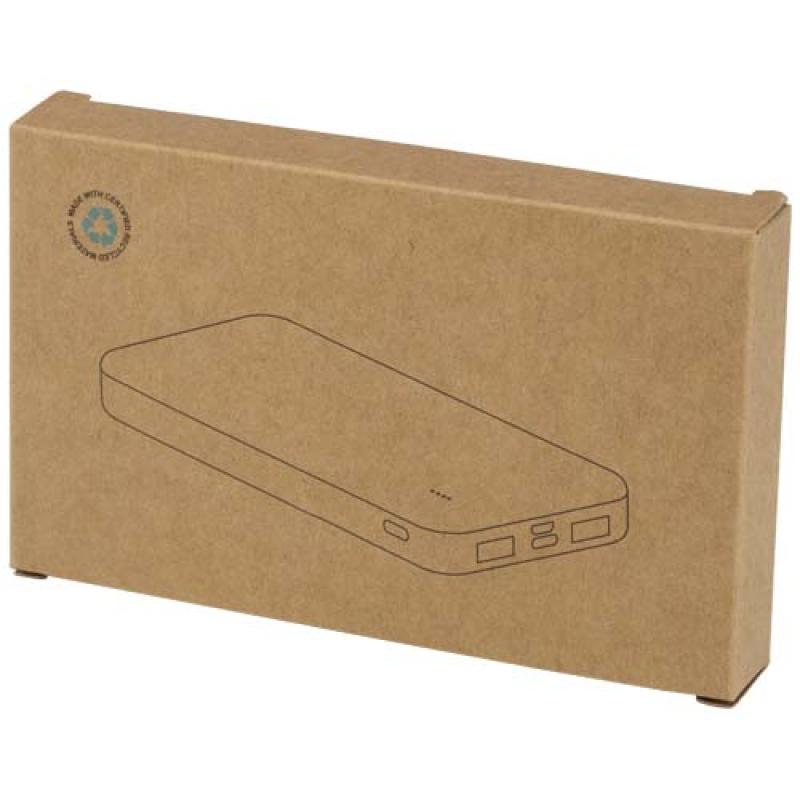 Batería externa de plástico reciclado de 10 000 mAh y 10 W "Intan"