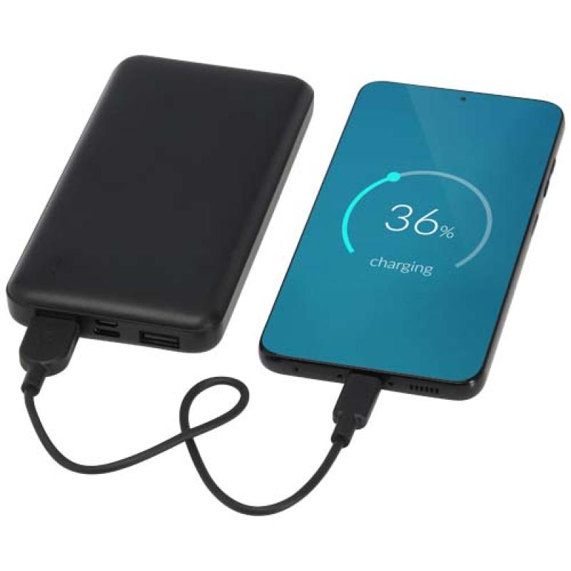 Batería externa de plástico reciclado de 10 000 mAh y 10 W "Intan"