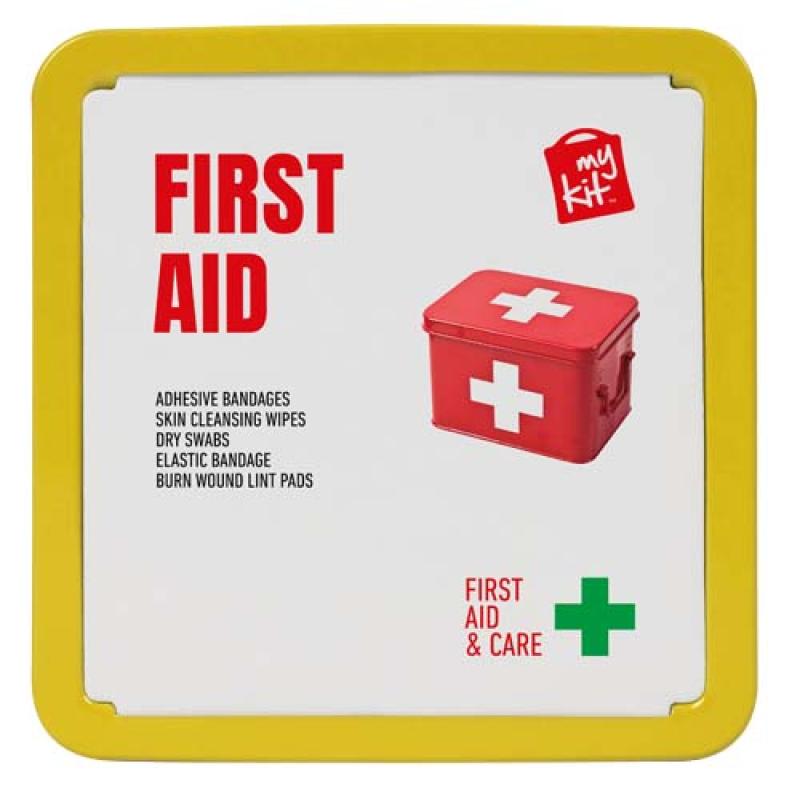 Kit de primeros auxilios en caja metálica "MyKit"