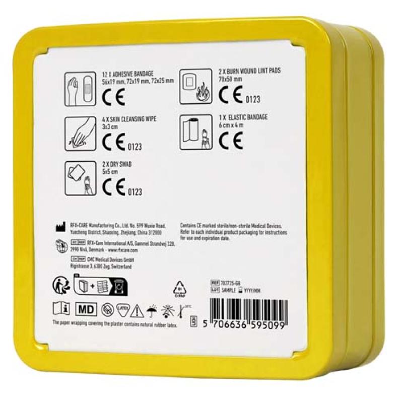 Kit de primeros auxilios en caja metálica "MyKit"