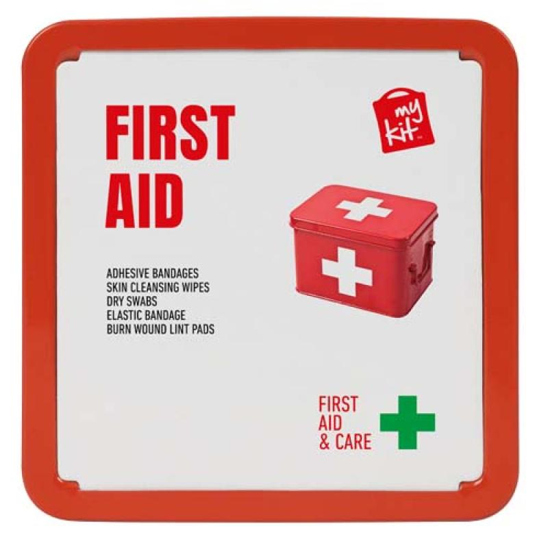 Kit de primeros auxilios en caja metálica "MyKit"