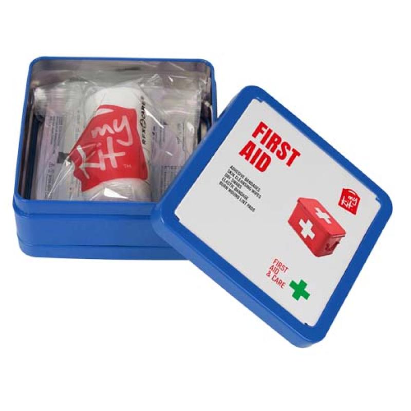 Kit de primeros auxilios en caja metálica "MyKit"