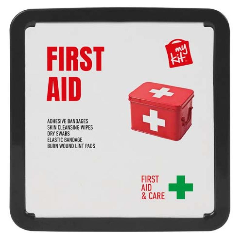 Kit de primeros auxilios en caja metálica "MyKit"
