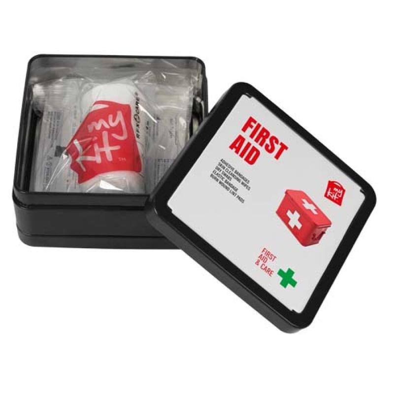 Kit de primeros auxilios en caja metálica "MyKit"