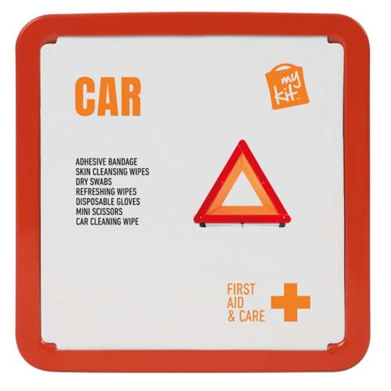 Kit de primeros auxilios para el coche en caja metálica "MyKit"