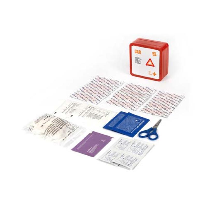 Kit de primeros auxilios para el coche en caja metálica "MyKit"