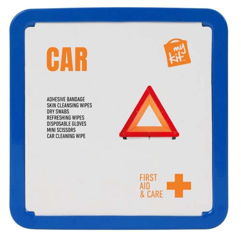 Kit de primeros auxilios para el coche en caja metálica "MyKit"