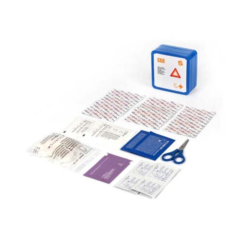 Kit de primeros auxilios para el coche en caja metálica "MyKit"