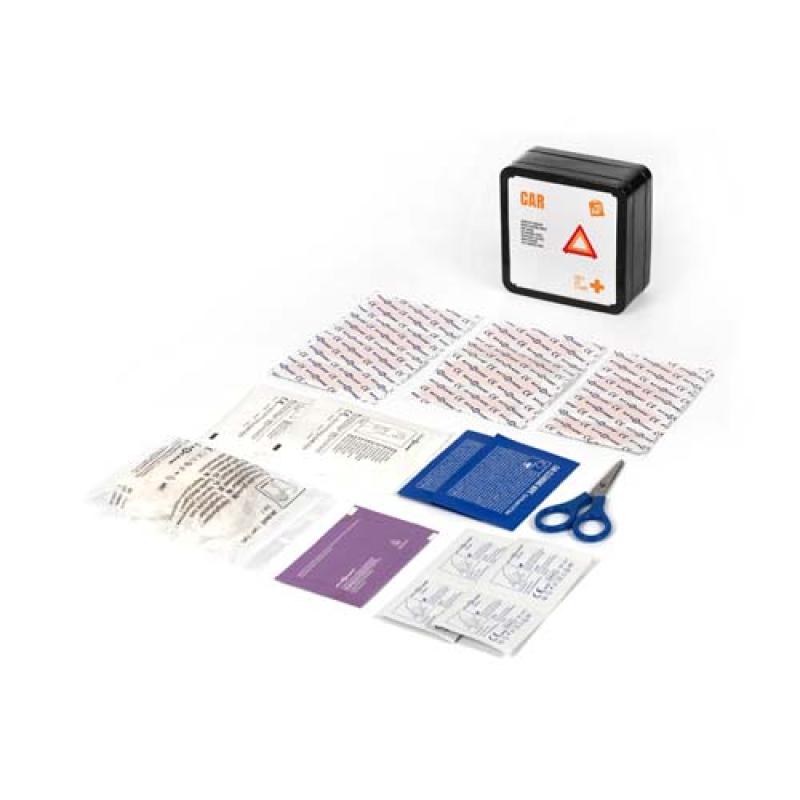 Kit de primeros auxilios para el coche en caja metálica "MyKit"