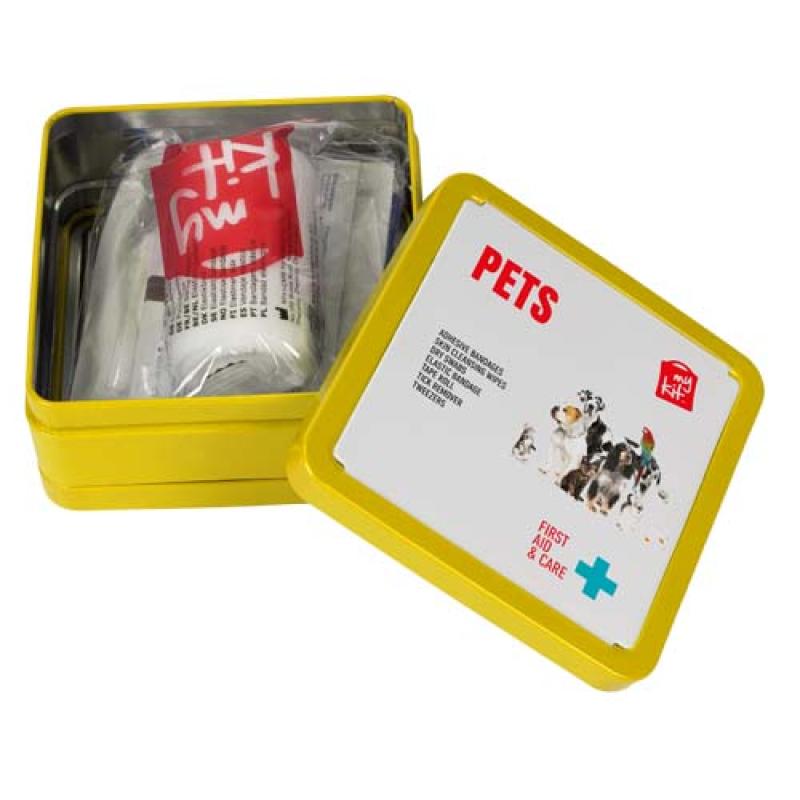 Botiquín de primeros auxilios para mascotas en caja metálica "MyKit"