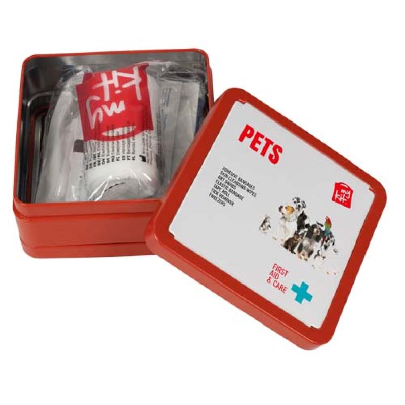Botiquín de primeros auxilios para mascotas en caja metálica "MyKit"