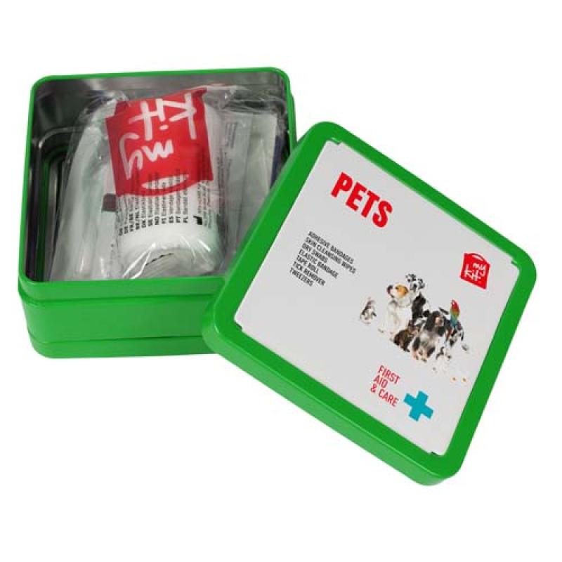 Botiquín de primeros auxilios para mascotas en caja metálica "MyKit"