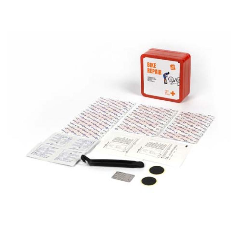 Kit de reparación de bicicletas en caja metálica "MyKit"