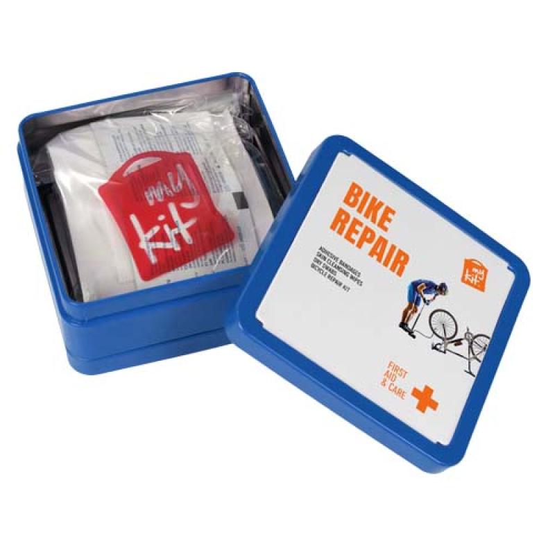 Kit de reparación de bicicletas en caja metálica "MyKit"