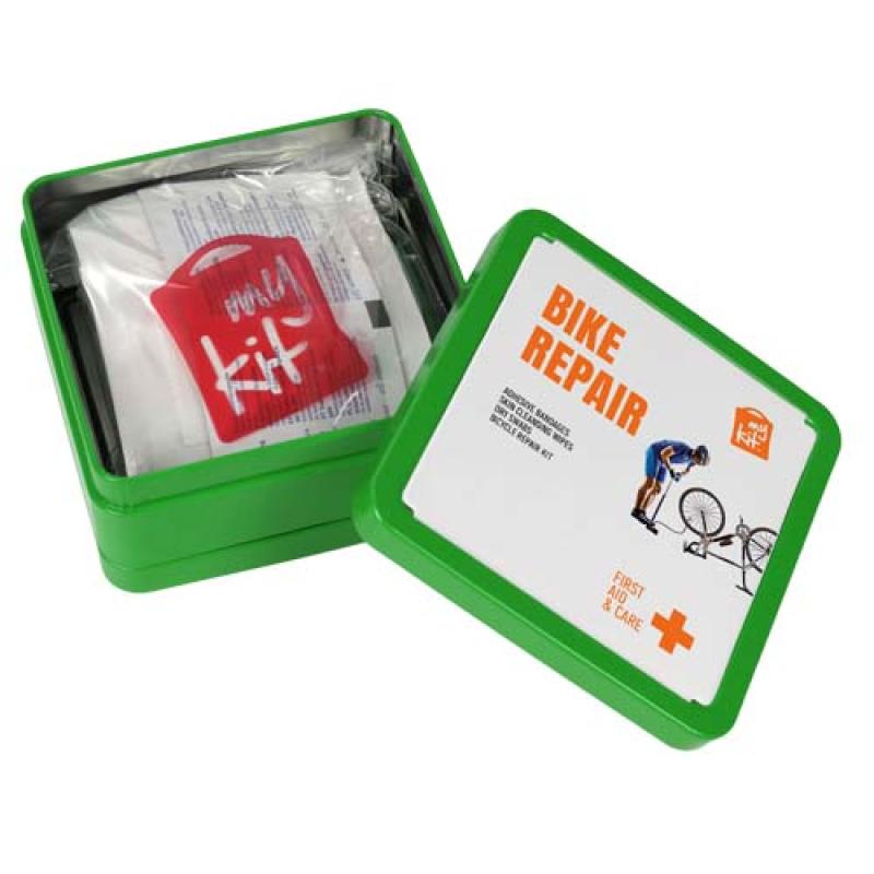 Kit de reparación de bicicletas en caja metálica "MyKit"