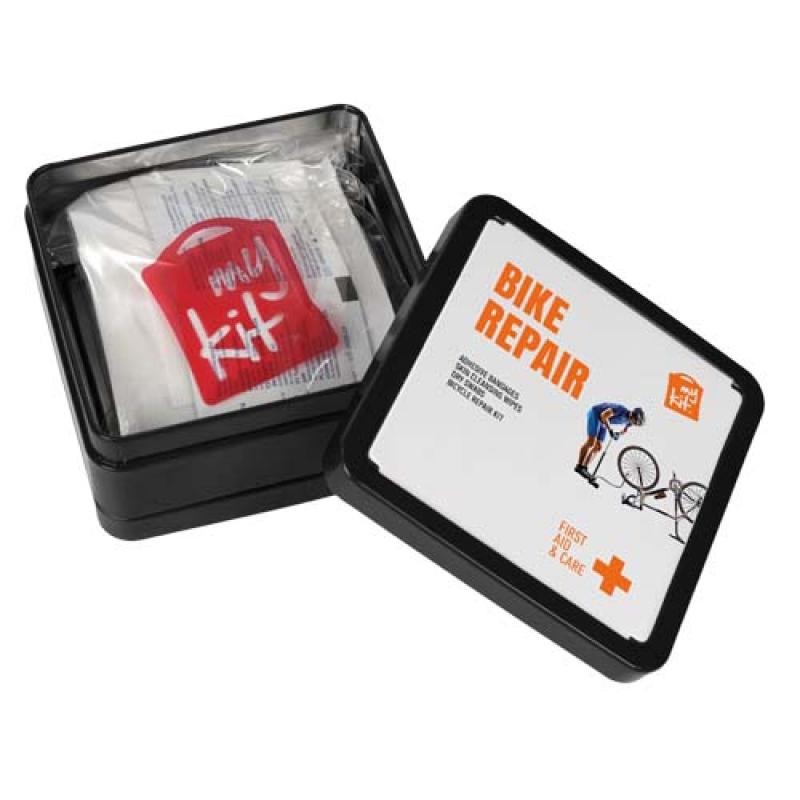 Kit de reparación de bicicletas en caja metálica "MyKit"
