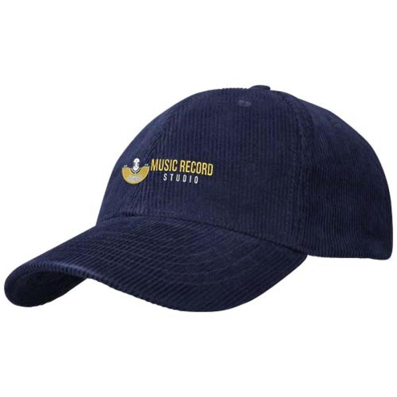 Gorra de 6 paneles de pana reciclada "Hutton"