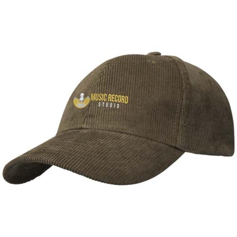 Gorra de 6 paneles de pana reciclada "Hutton"