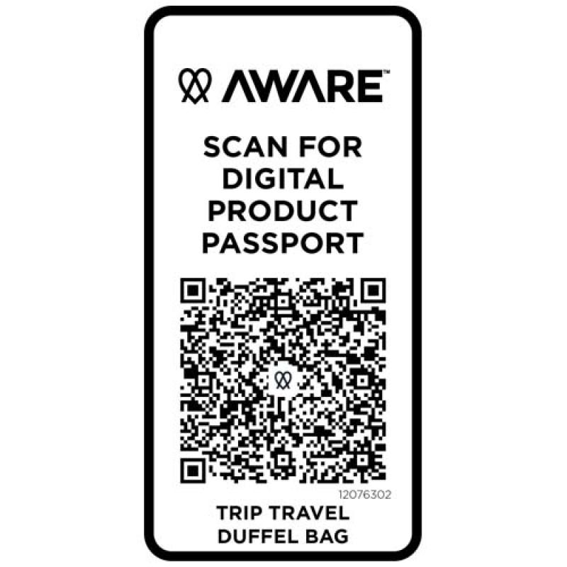 Bolsa de lona reciclada de viaje de 42 litros "Trip Aware™"