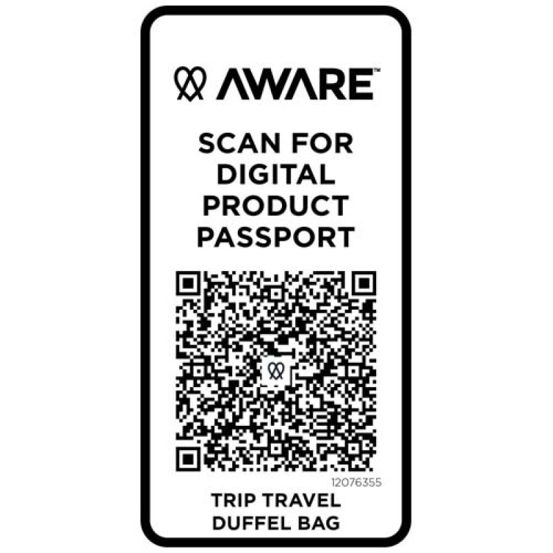 Bolsa de lona reciclada de viaje de 42 litros "Trip Aware™"