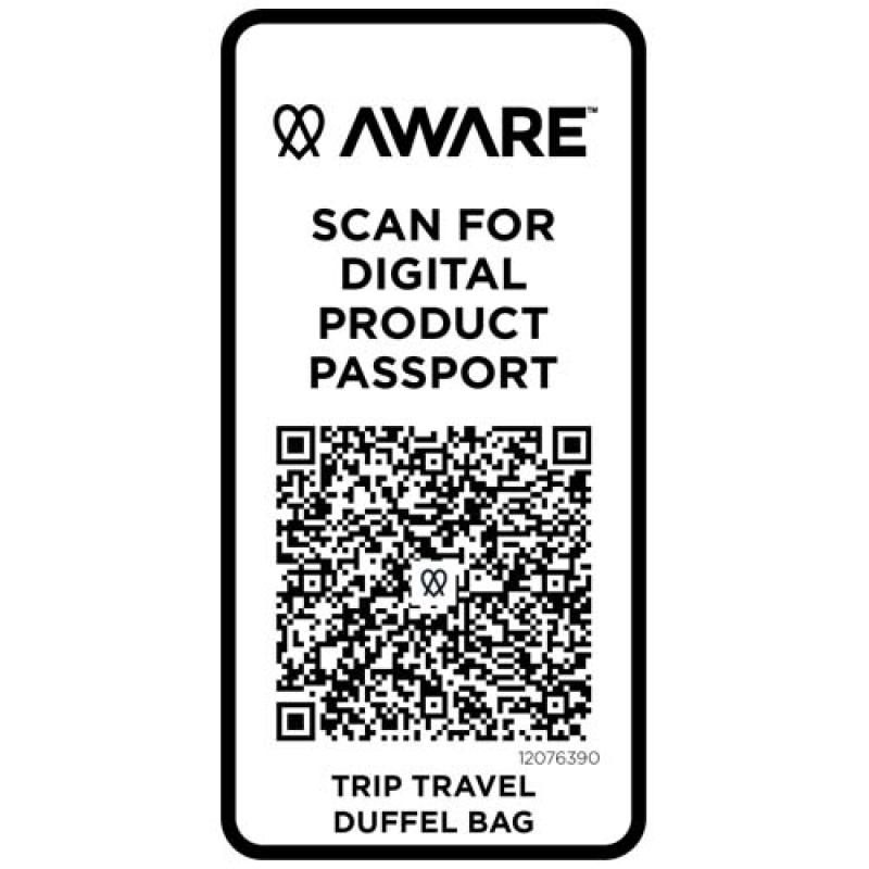 Bolsa de lona reciclada de viaje de 42 litros "Trip Aware™"