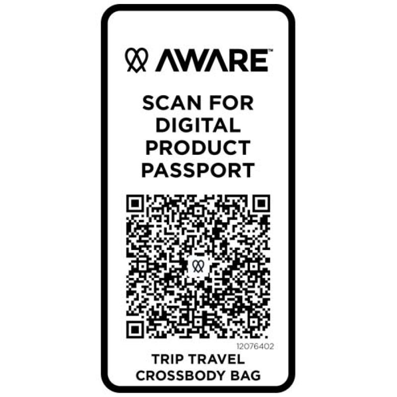 Bolsa bandolera de viaje reciclada de 1 litro "Trip Aware™"