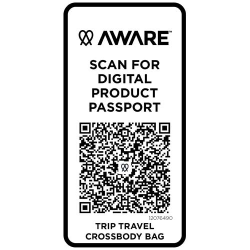 Bolsa bandolera de viaje reciclada de 1 litro "Trip Aware™"