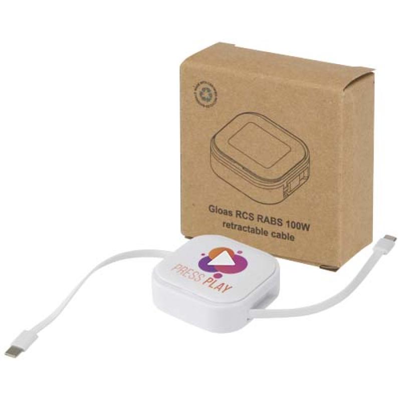 Cable retráctil reciclado 5 en 1 para sincronización de datos y carga rápida de 100 W con kit de herramientas para smartphone "G