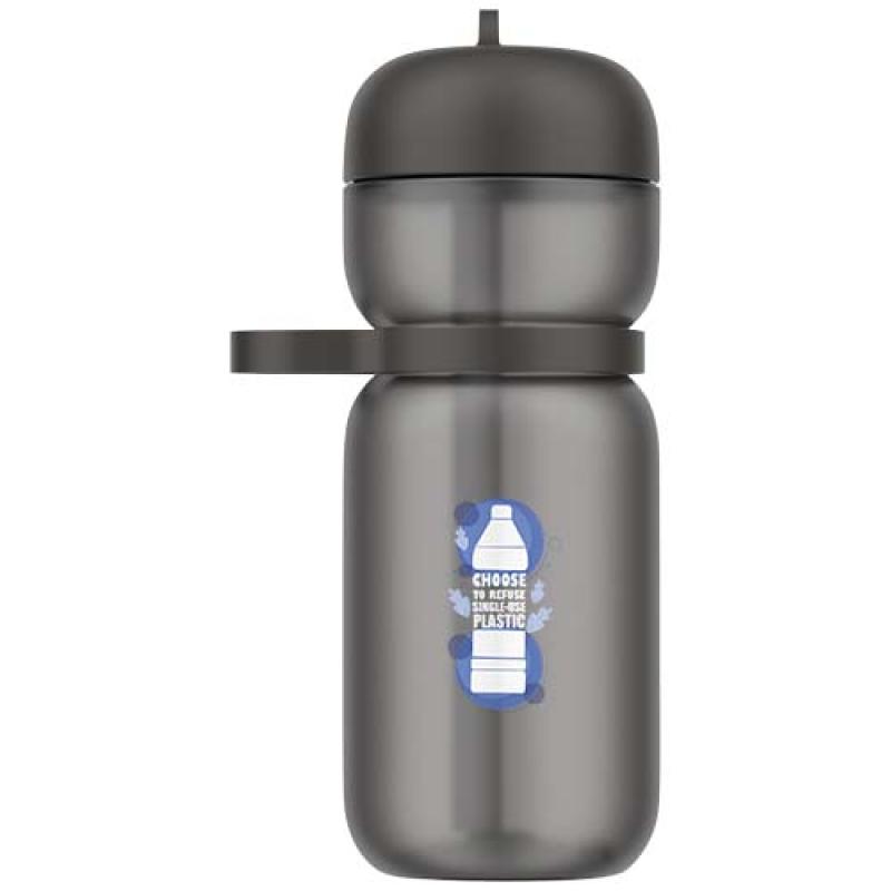 Bidón deportivo con tapa Flip de material reciclado de 600 ml "Mepal"